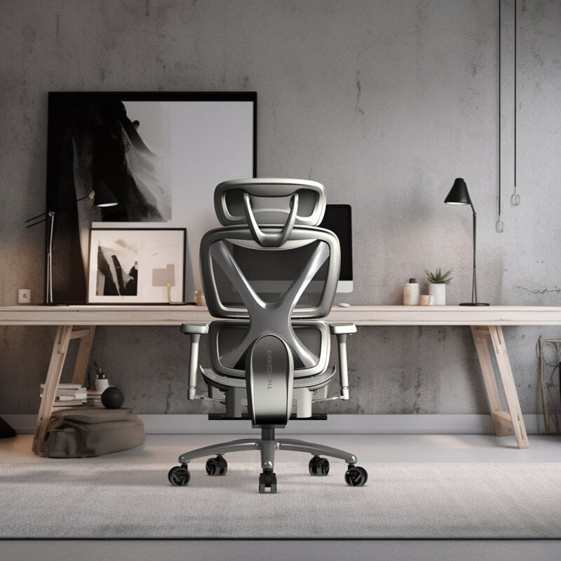 360 grader roterende ThunderX3 XTC ergonomisk kontorstol mørkegrå
