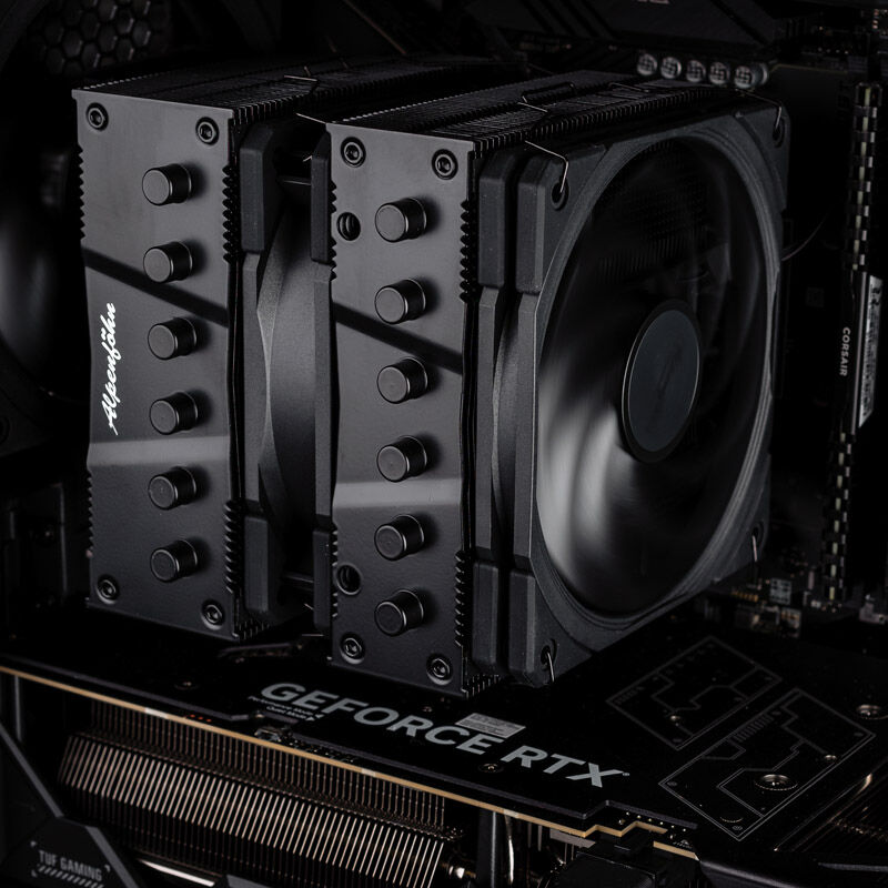 Alpenföhn Brocken 4 Max CPU-kjøler dobbelttårn 250 W TDP - Alpenföhn