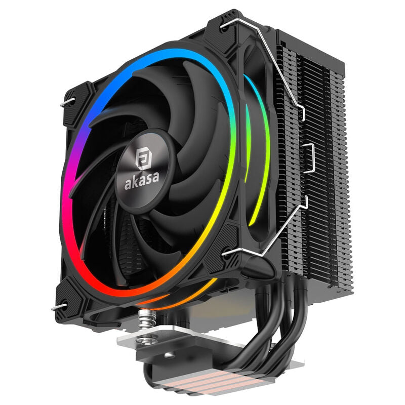 Akasa SOHO H4 Plus CPU-kjøler med AR12 Reverse vifte ARGB - Akasa