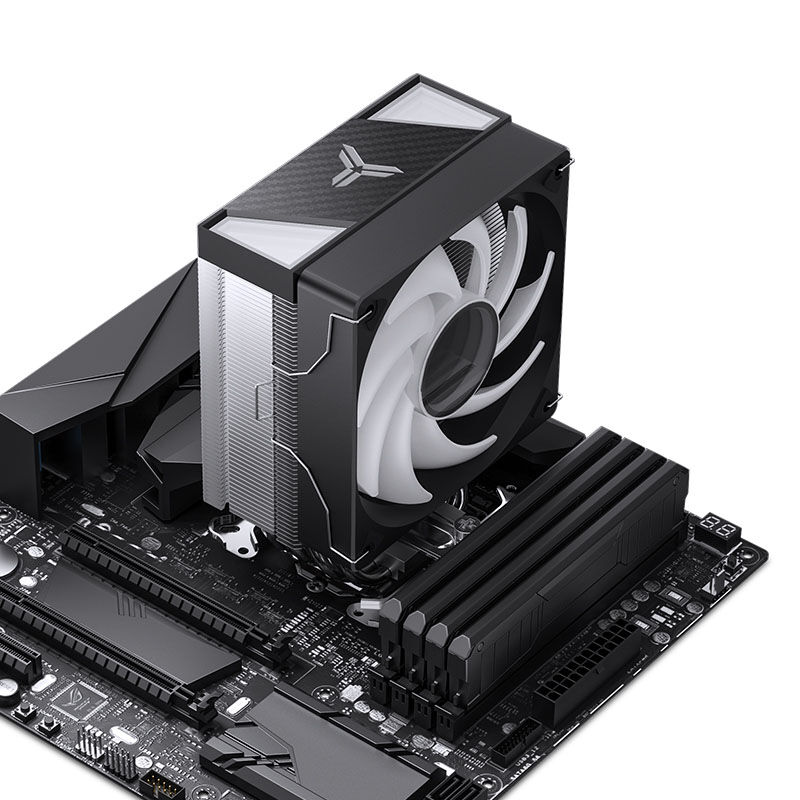 Jonsbo CR-1000 V2 PRO RGB CPU-kjøler 120 mm hvit - Jonsbo
