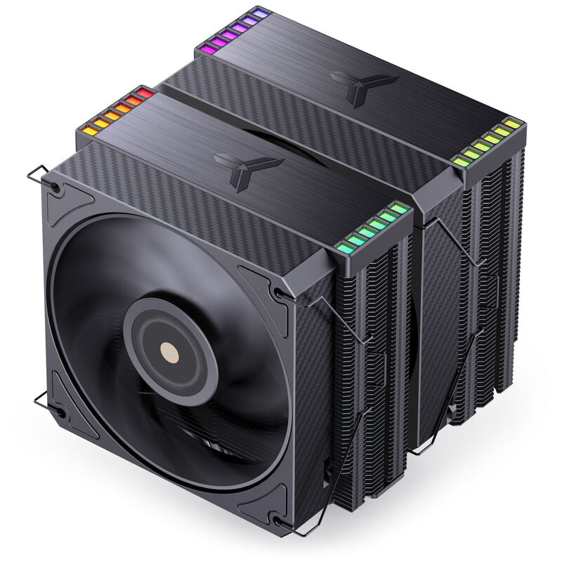 Jonsbo HX6280 CPU-kjøler dobbelttårn PWM RGB 130 mm hvit - Jonsbo