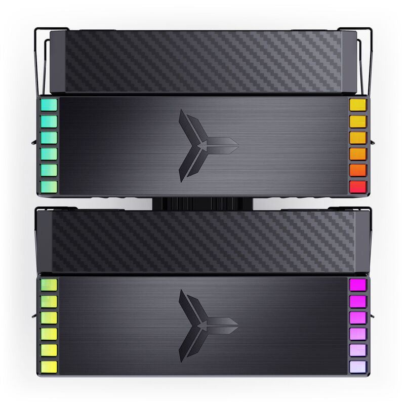 Jonsbo HX6280 CPU-kjøler dobbelttårn PWM RGB 130 mm hvit - Jonsbo