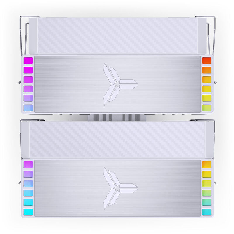 Jonsbo HX6280 CPU-kjøler dobbelttårn PWM RGB 130 mm hvit - Jonsbo