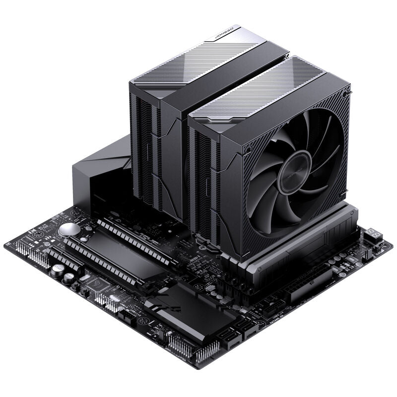 Jonsbo CA90 CPU-kjøler dobbelttårn 130/120 mm PWM ARGB svart - Jonsbo