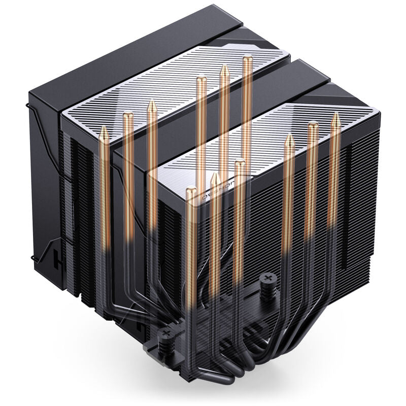 Jonsbo CA90 CPU-kjøler dobbelttårn 130/120 mm PWM ARGB svart - Jonsbo