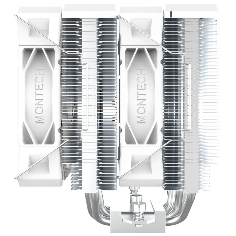 Montech NX600 CPU-kjøler dobbelttårn 2x 120 mm svart - Montech