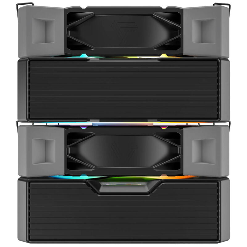 Montech NX600 ARGB CPU-kjøler dobbelttårn 2x 120 mm svart - Montech