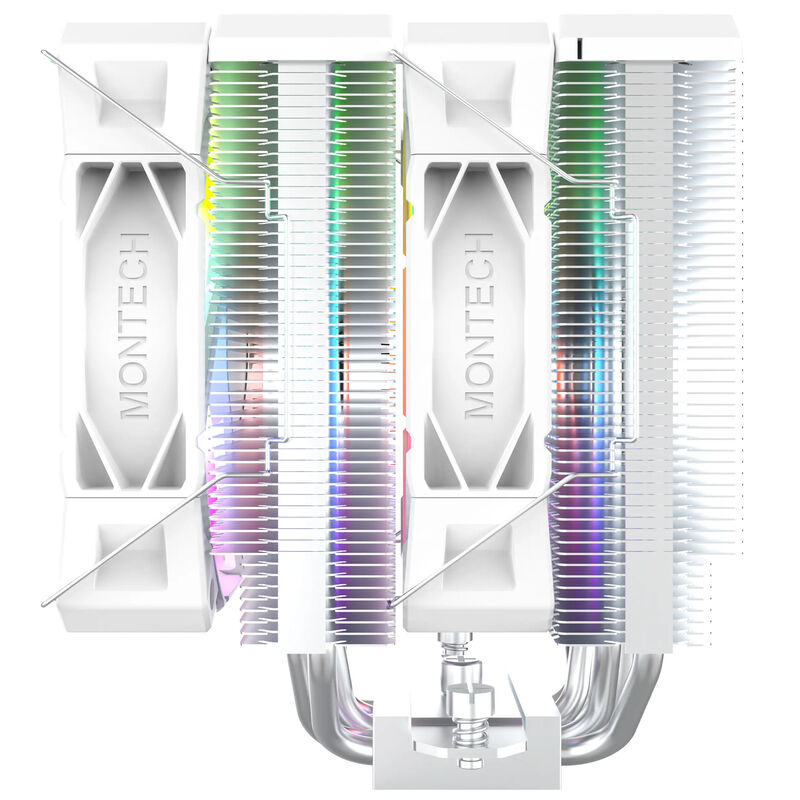 Montech NX600 ARGB CPU-kjøler dobbelttårn 2x 120 mm svart - Montech