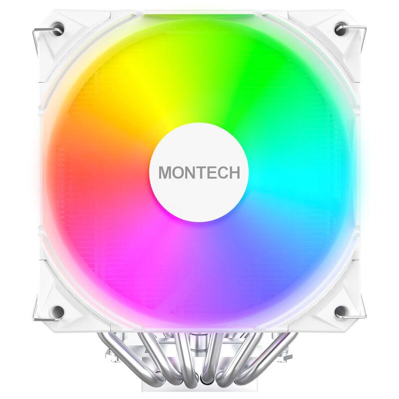 Montech NX600 ARGB CPU-kjøler dobbelttårn 2x 120 mm svart - Montech
