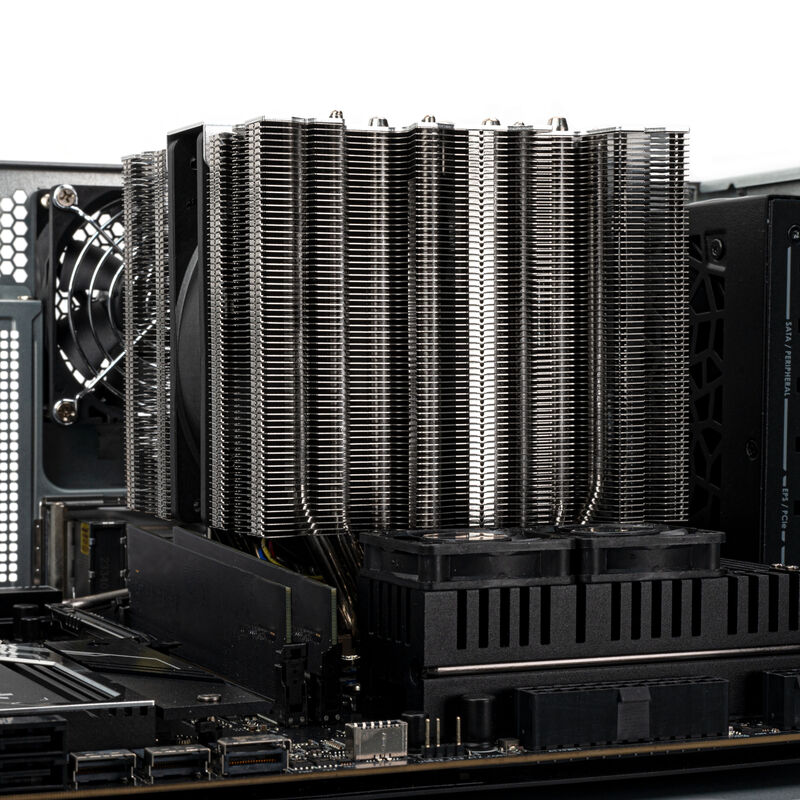 SilverStone SST-XED120S-WS CPU-kjøler dobbelttårn 450 W TDP - SilverStone