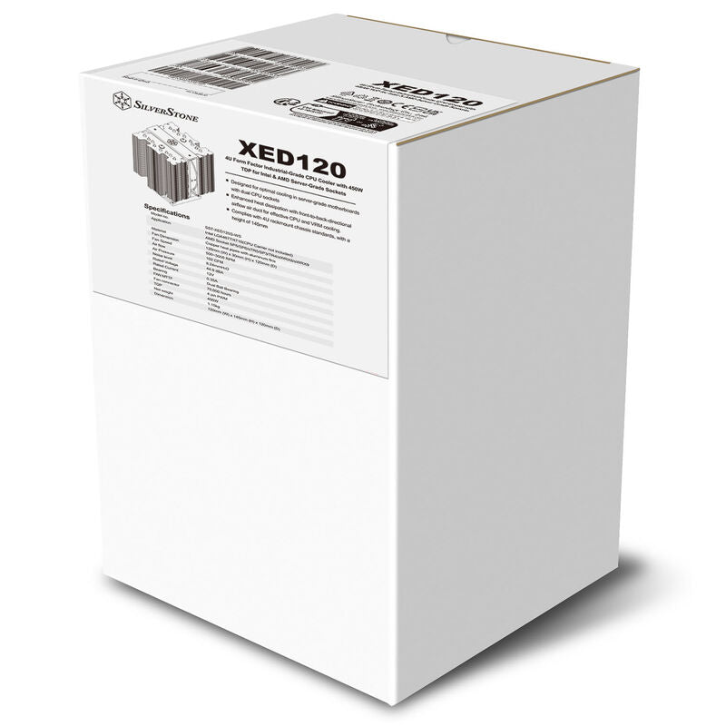 SilverStone SST-XED120S-WS CPU-kjøler dobbelttårn 450 W TDP - SilverStone
