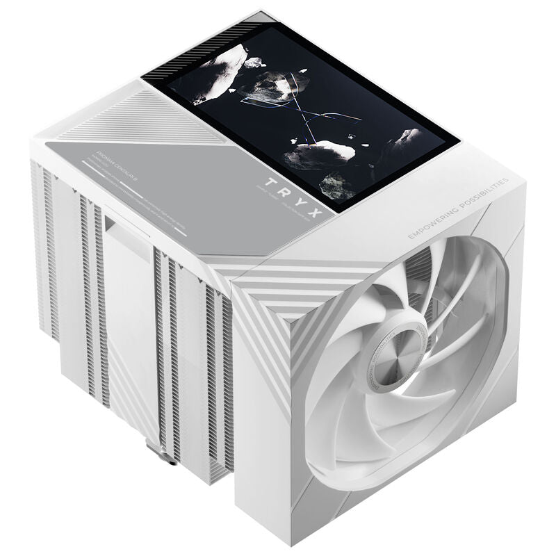 TRYX TURRIS T620 CPU-kjøler dobbelttårn 5" skjerm 120 mm svart - TRYX