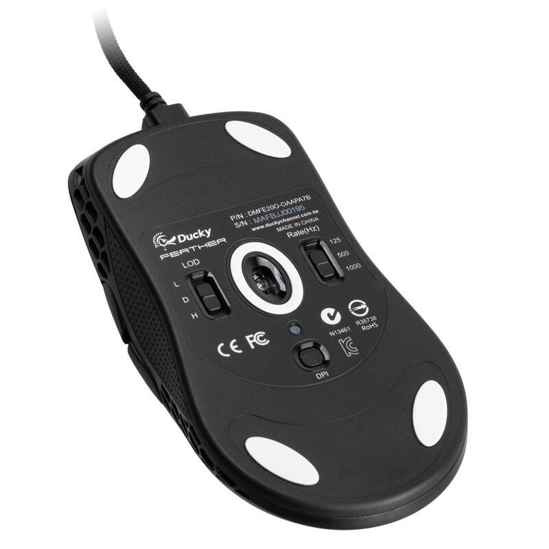 Ducky Feather gamingmus ARGB Huano 16000 DPI + musematte - Ducky