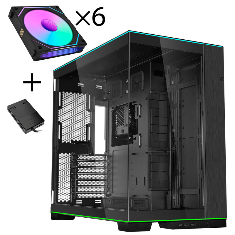 Lian Li O11 Dynamic EVO kabinett midtårn ARGB + 6x UNI FAN SL-INF - Lian Li