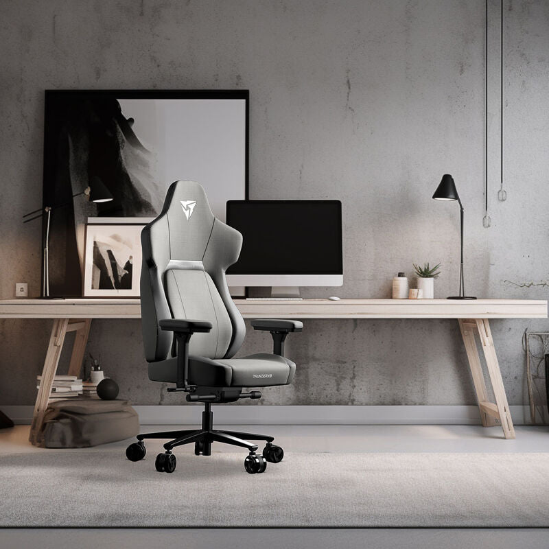 ThunderX3 CORE Loft ergonomisk gamingstol lysegrå stoff - ThunderX3
