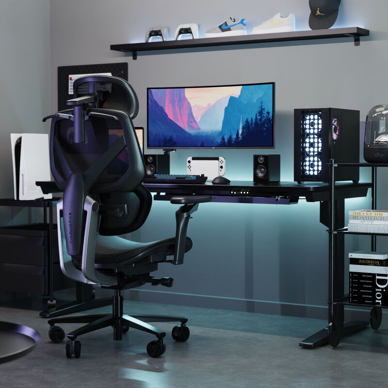 ThunderX3 FLEX Pro ergonomisk gamingstol mesh svart - ThunderX3
