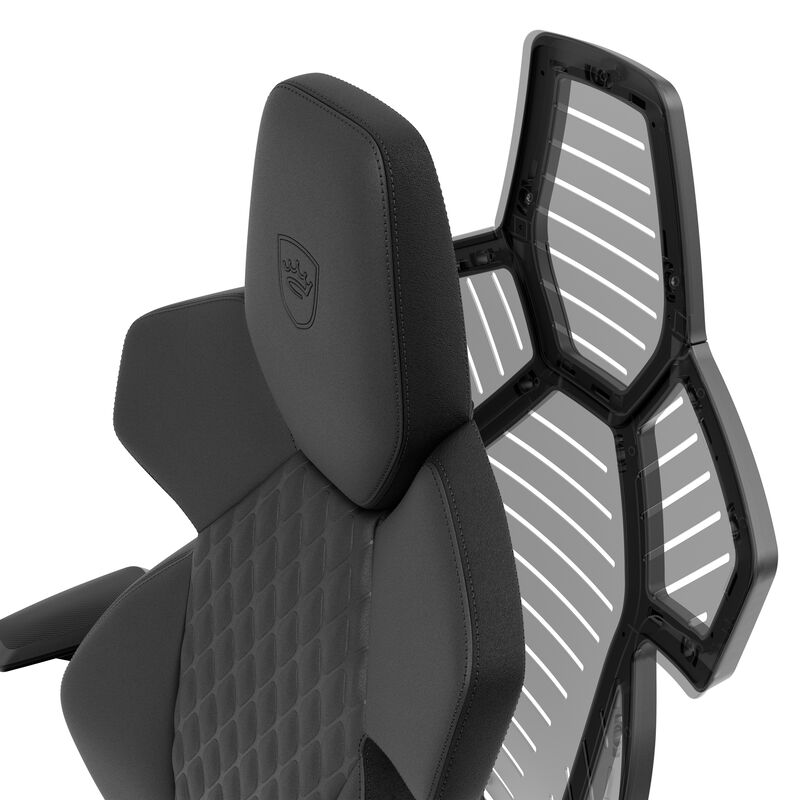 noblechairs DAWN gamingstol kunstlær svart 110 kg - noblechairs