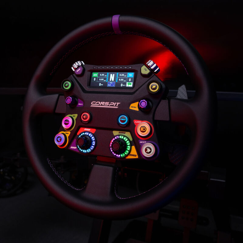 CONSPIT 310 APEX simracingratt 310 mm ARGB display svart - Conspit