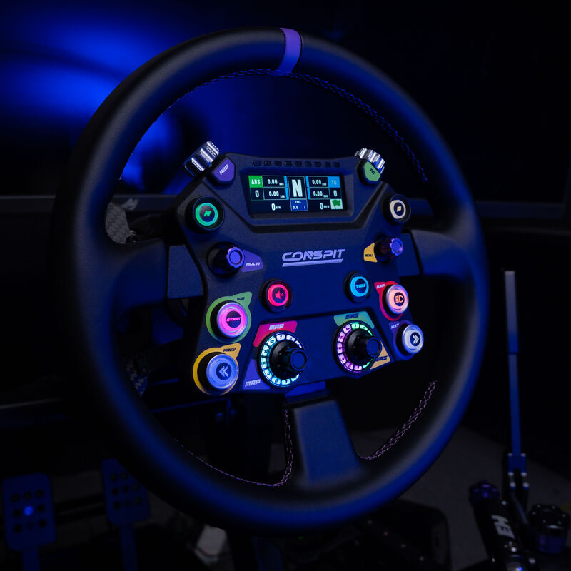 CONSPIT 310 APEX simracingratt 310 mm ARGB display svart - Conspit