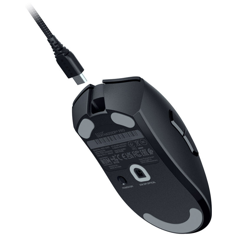 Razer DeathAdder V3 Pro trådløs gamingmus 30K DPI hvit - Razer