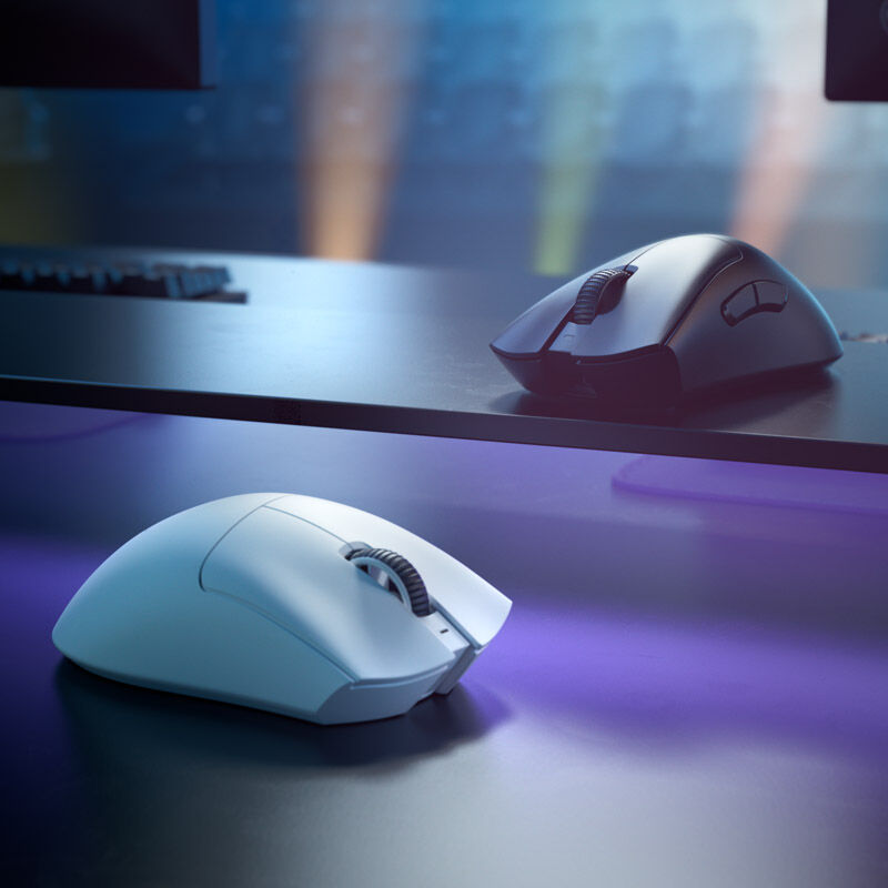 Razer DeathAdder V3 Pro trådløs gamingmus 30K DPI hvit - Razer