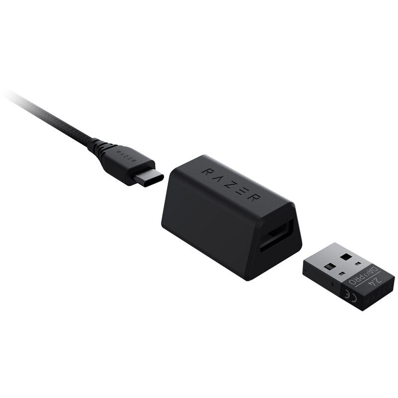 Razer DeathAdder V3 Pro trådløs gamingmus 30K DPI hvit - Razer