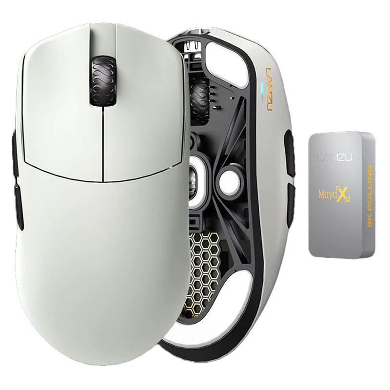Lamzu Maya X trådløs gamingmus 8000 Hz 30000 DPI 47 g svart - Lamzu