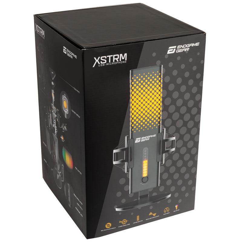 Endgame Gear XSTRM USB mikrofon kondensator RGB hvit - Endgame Gear