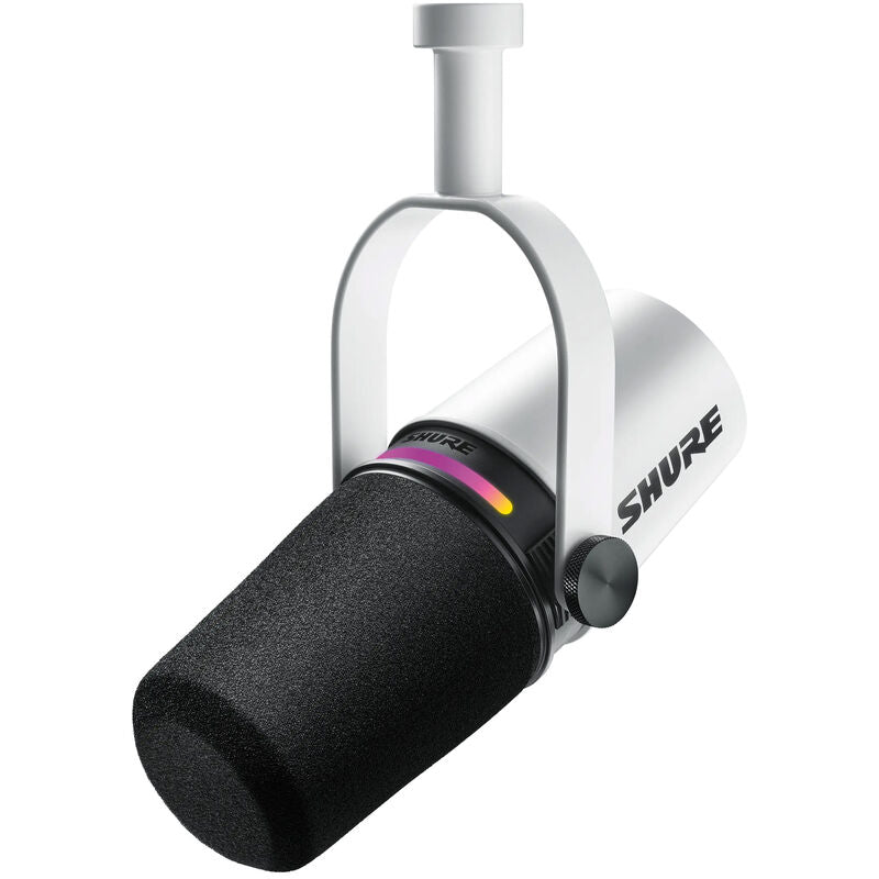 Shure MV7+ podcastmikrofon XLR/USB-C dynamisk hvit - Shure