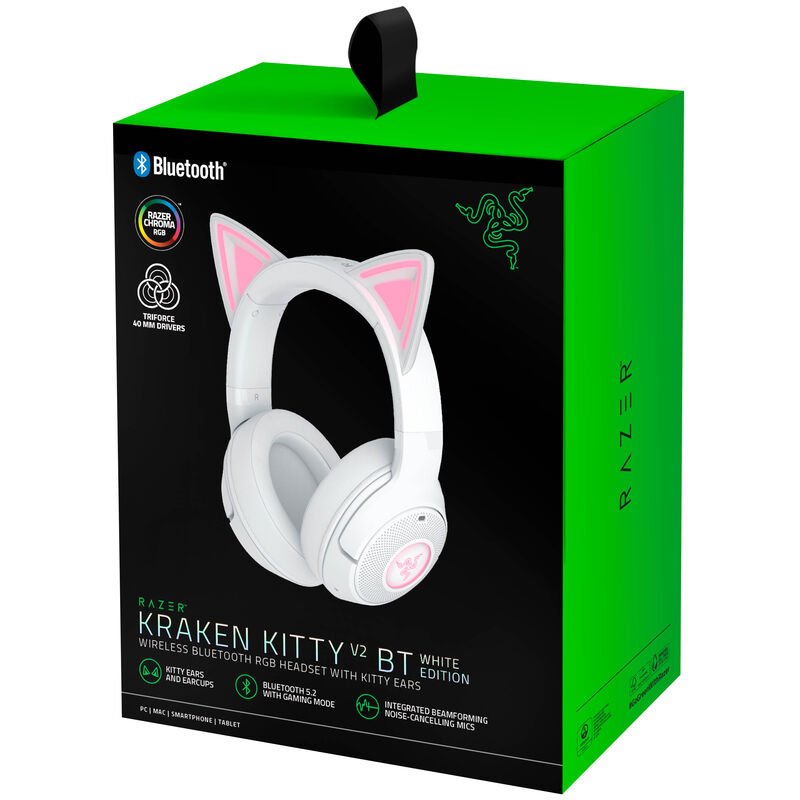 Razer Kraken Kitty V2 BT trådløs gamingheadset Bluetooth RGB - Razer