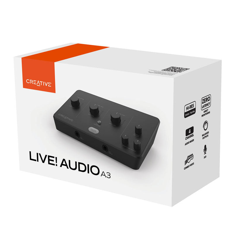 Creative Live! Audion A3 lydgrensesnitt USB-C 24-bit/96 kHz - Creative