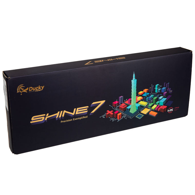 Ducky Shine 7 PBT gamingtastatur RGB MX-Black fullstørrelse - Ducky