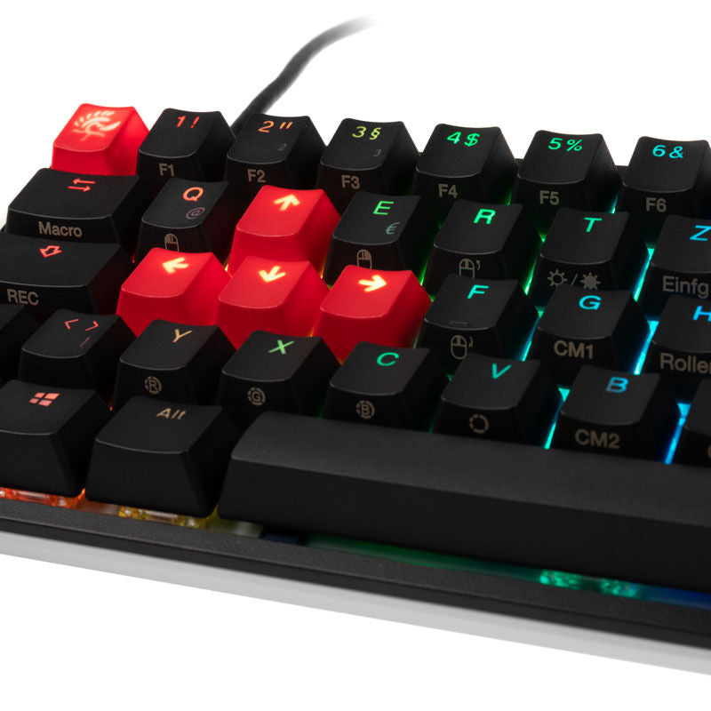 Ducky One 2 SF gamingtastatur 65% MX-Speed-Silver RGB svart - Ducky