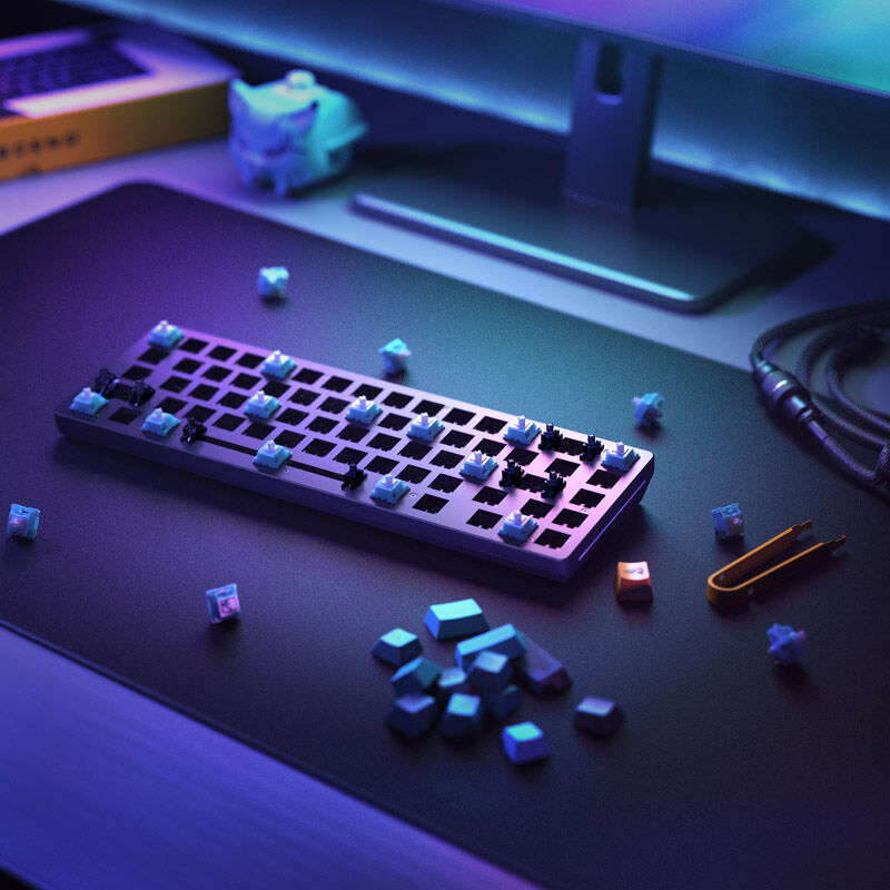 Glorious GMMK 2 Compact 65% gamingtastatur Fox Switches US - Glorious