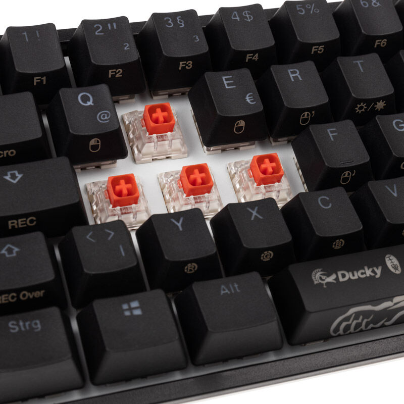 Ducky One 2 Pro Mini gamingtastatur Cherry Silent Red RGB PBT - Ducky