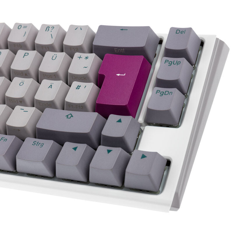 Ducky One 3 Mist Grey SF gamingtastatur 65% RGB MX-Blue - Ducky