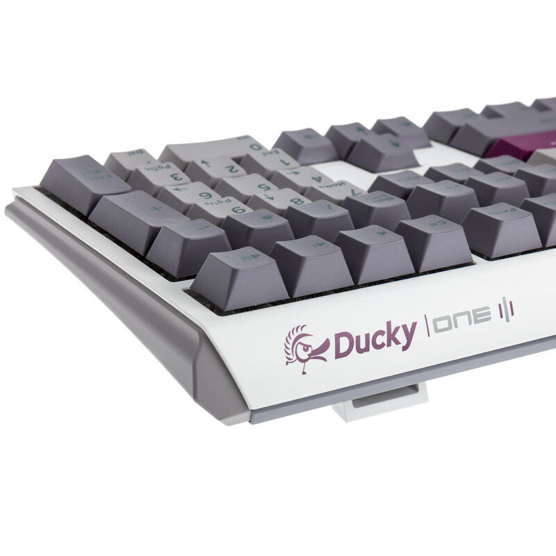 Ducky One 3 Mist Grey gamingtastatur RGB Hot-Swap MX-Blue (US) - Ducky