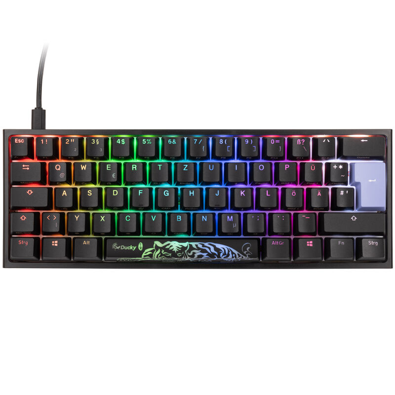 Ducky One 2 Pro Mini gamingtastatur Cherry Silent Red RGB PBT - Ducky