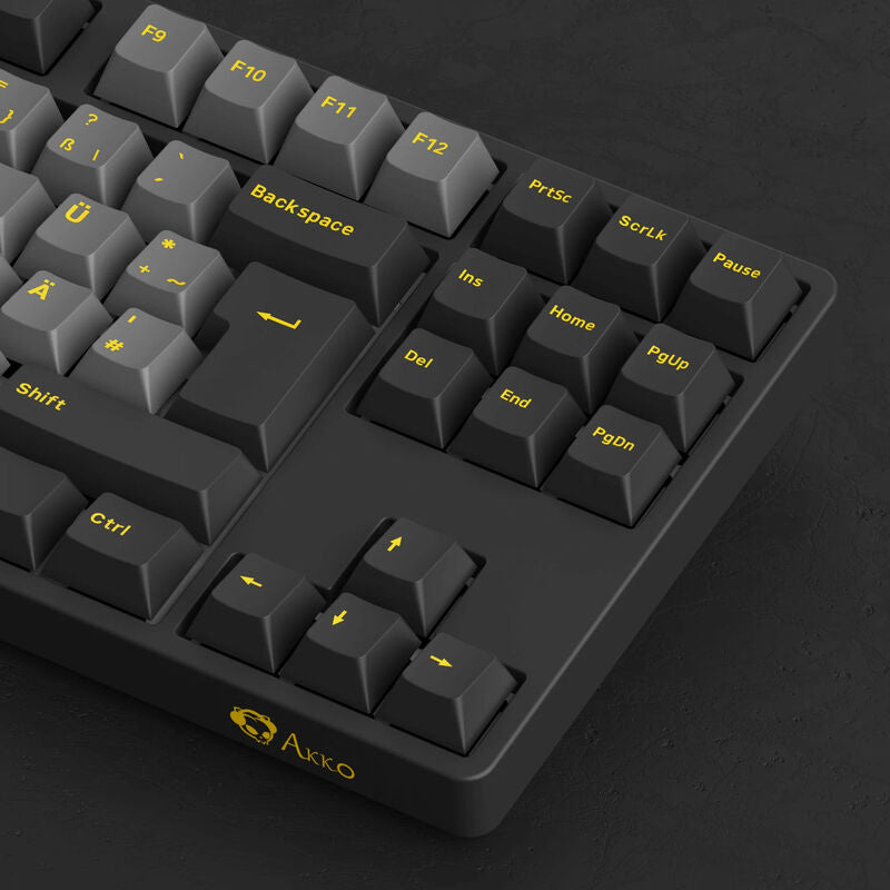 Akko Black & Gold 5087S V1 gamingtastatur TKL RGB svart - Akko