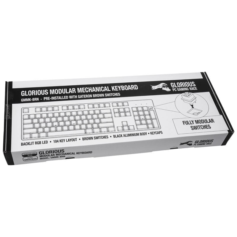Glorious GMMK Full-Size gamingtastatur mekanisk Gateron Brown - Glorious