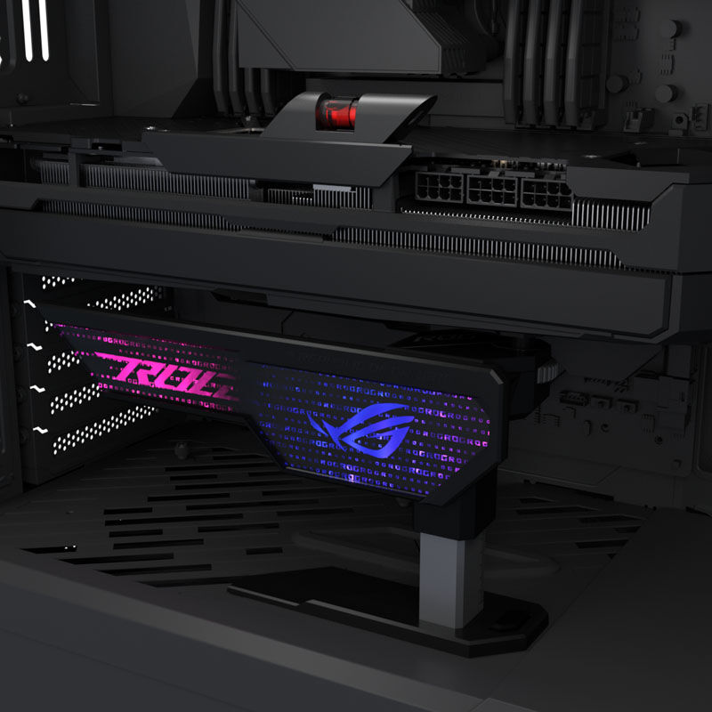 ASUS ROG Herculx grafikkort-støtte hvit RGB - ASUS