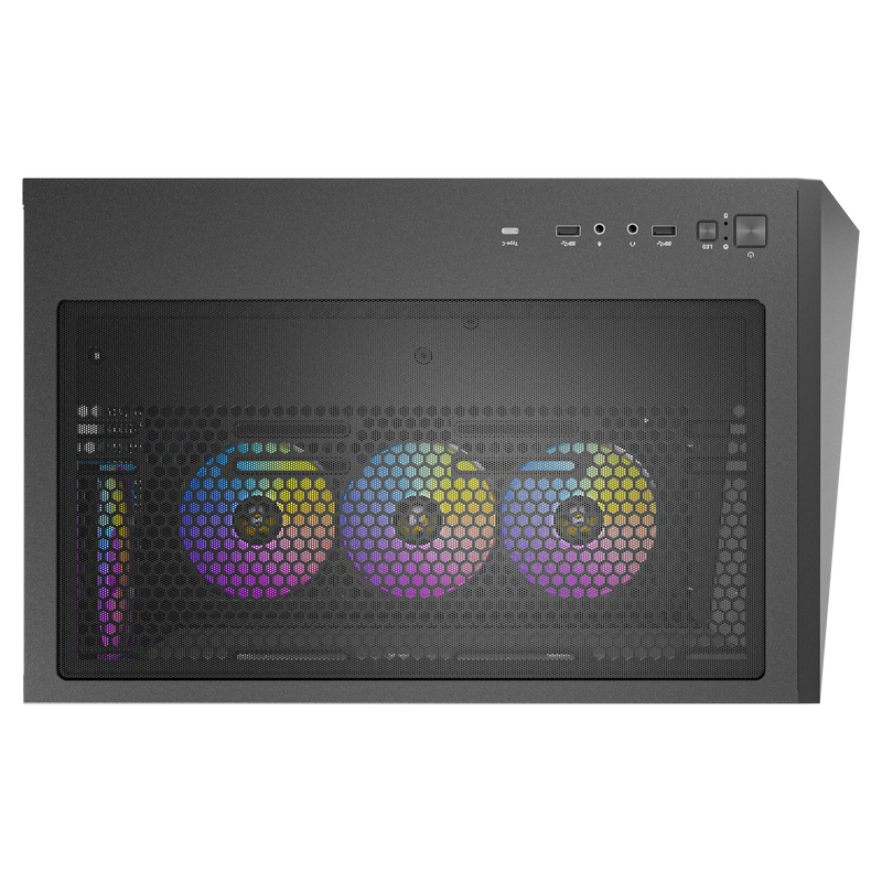 Antec C5 kabinett midtårn ATX ARGB herdet glass hvit - Antec