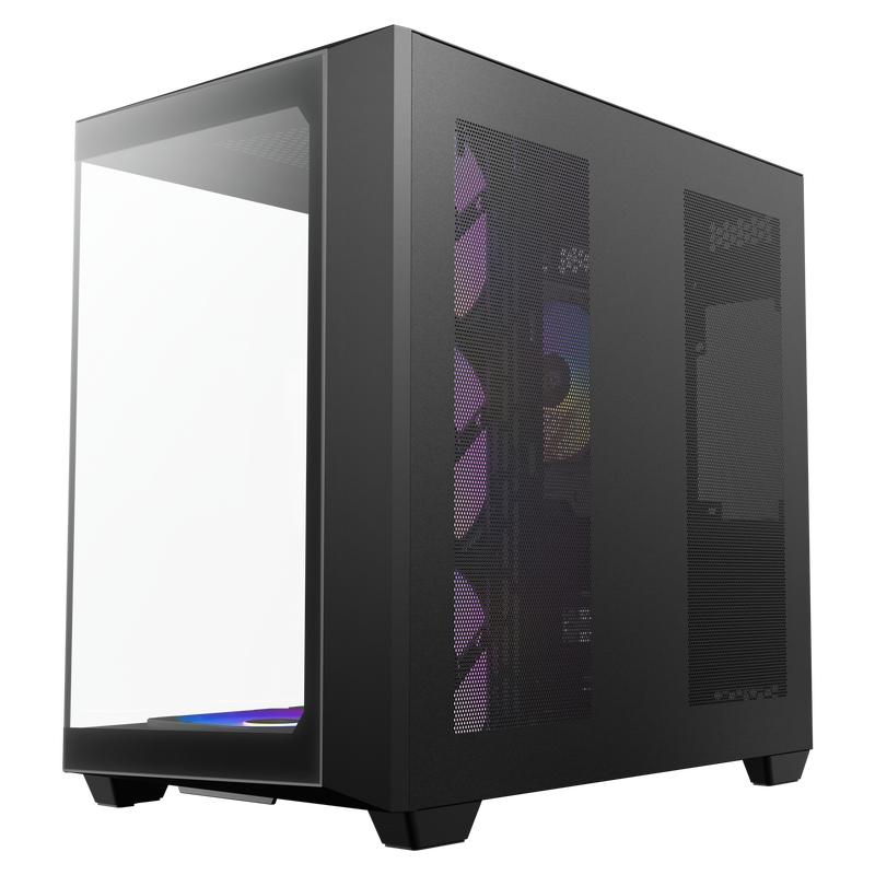 Antec C5 kabinett midtårn ATX ARGB herdet glass hvit - Antec