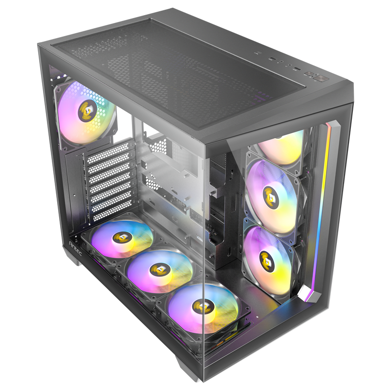 Antec C5 kabinett midtårn ATX ARGB herdet glass hvit - Antec