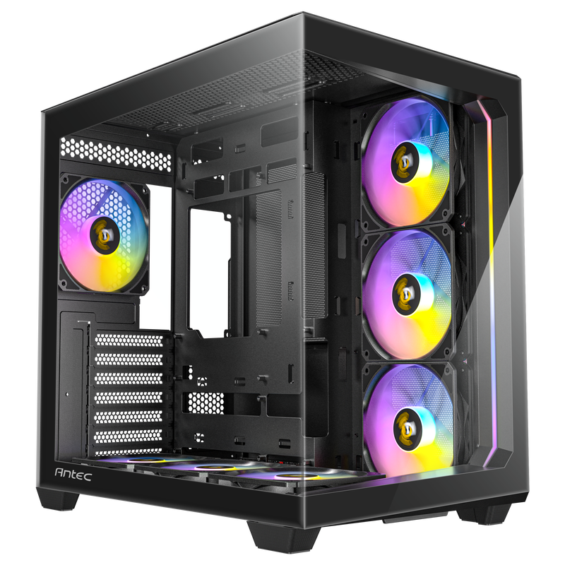 Antec C5 kabinett midtårn ATX ARGB herdet glass hvit - Antec