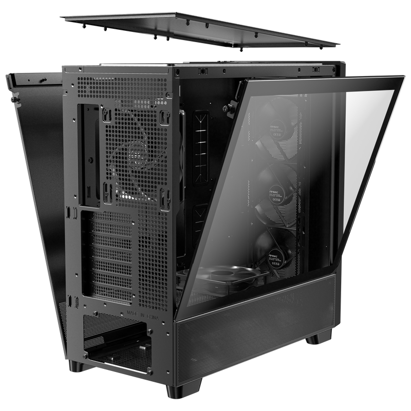 Antec Flux kabinett midtårn E-ATX herdet glass svart - Antec