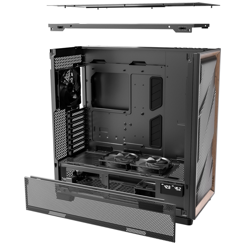 Antec Flux Pro kabinett fulltårn E-ATX herdet glass svart - Antec