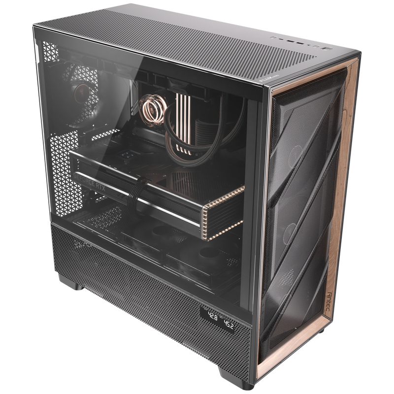 Antec Flux Pro kabinett fulltårn E-ATX herdet glass svart - Antec