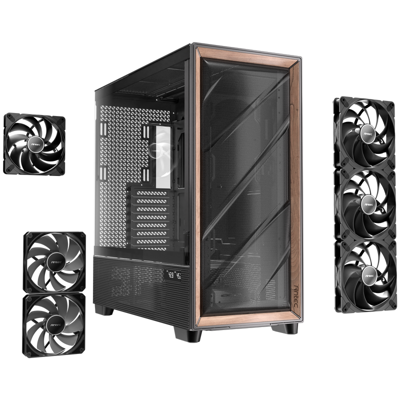 Antec Flux Pro kabinett fulltårn E-ATX herdet glass svart - Antec