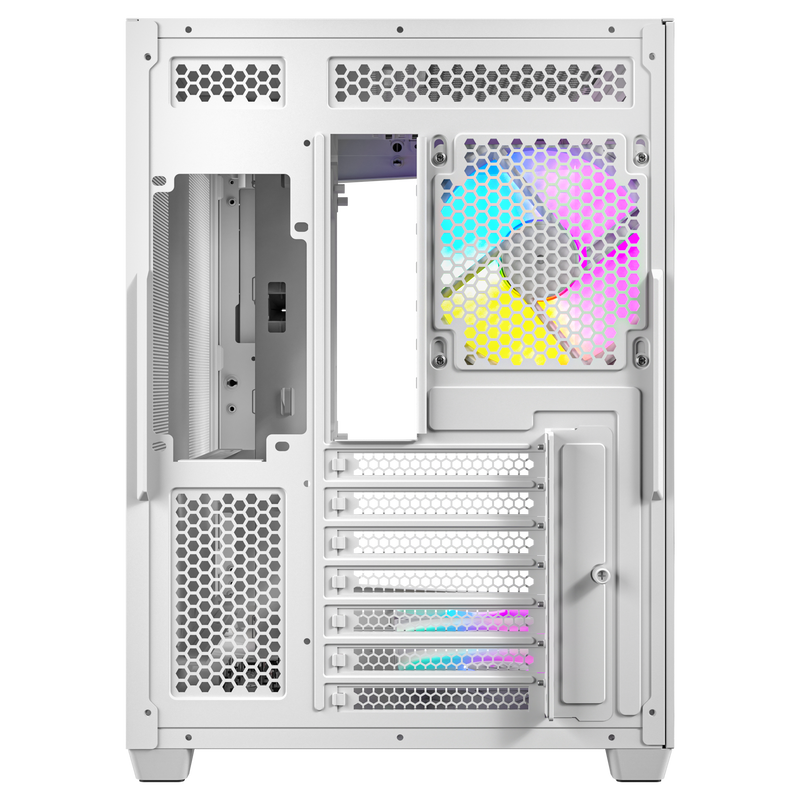 Antec C5 kabinett midtårn ATX ARGB herdet glass hvit - Antec